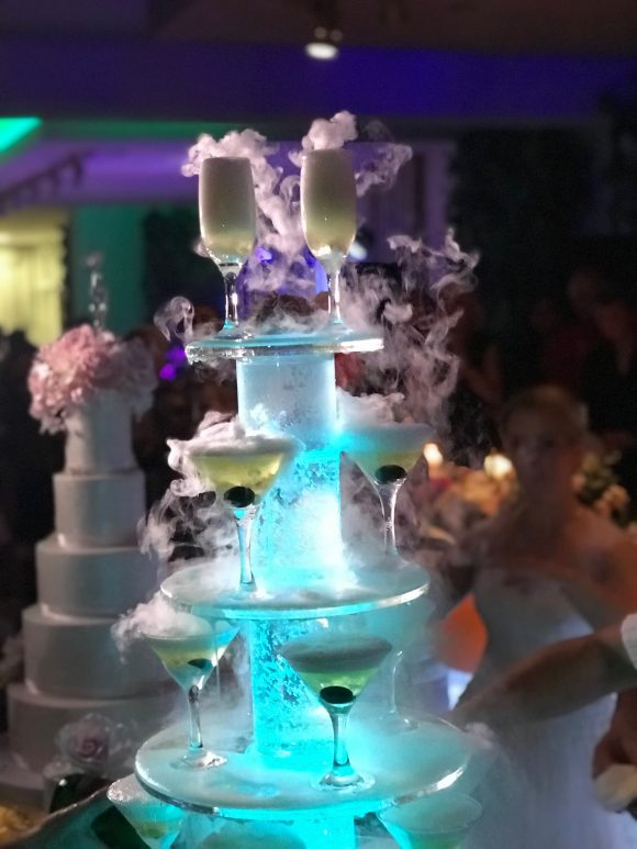 Sampanjac fontana sa casama suvi led